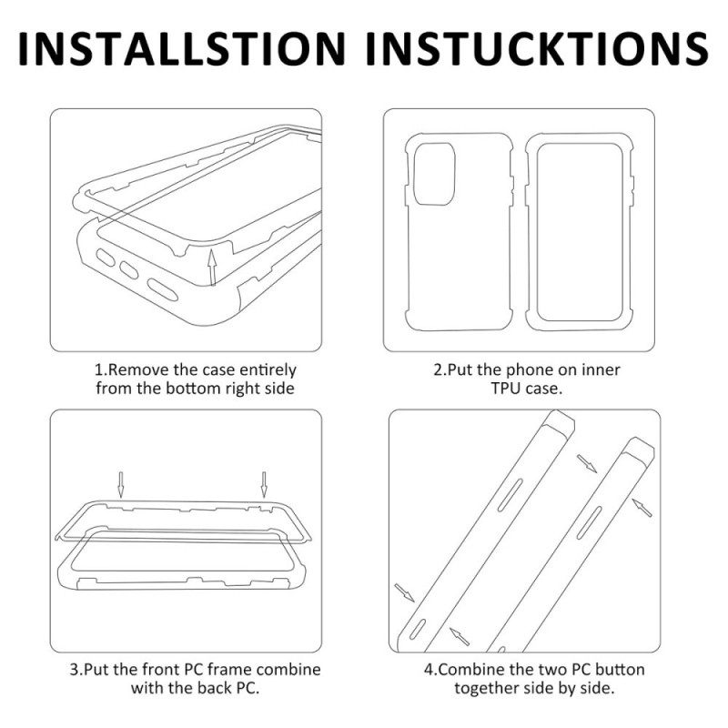 Case Samsung Galaxy A33 5G Näytönsuojalla