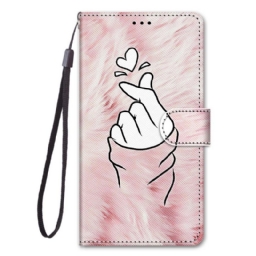 Flip Case Samsung Galaxy A33 5G Finger Heart