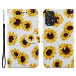Kotelot Samsung Galaxy A33 5G Auringonkukat