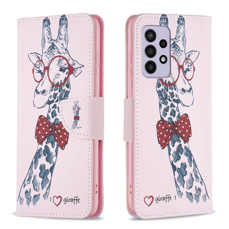 Kotelot Samsung Galaxy A33 5G Brainy Giraffe