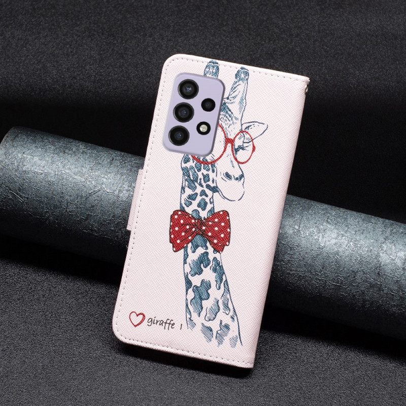 Kotelot Samsung Galaxy A33 5G Brainy Giraffe