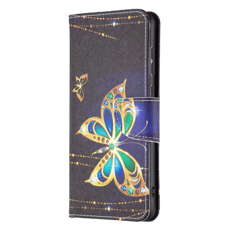 Kotelot Samsung Galaxy A33 5G Golden Butterflies