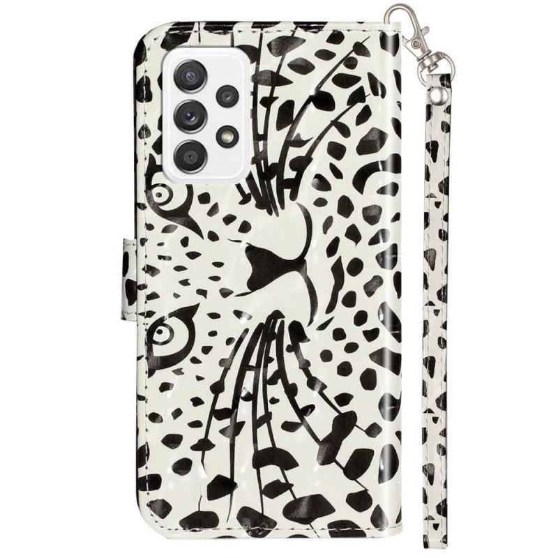 Kotelot Samsung Galaxy A33 5G Suojaketju Kuori Strappy Tiger