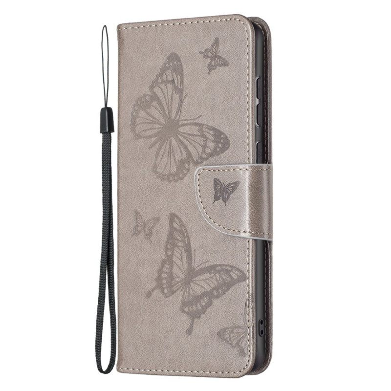 Kotelot Samsung Galaxy A33 5G Suojaketju Kuori Thong Butterflies