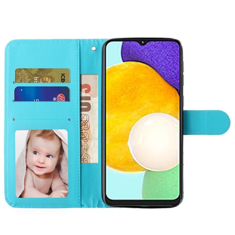 Kotelot Samsung Galaxy A33 5G Suojaketju Kuori Wolf Hihnassa