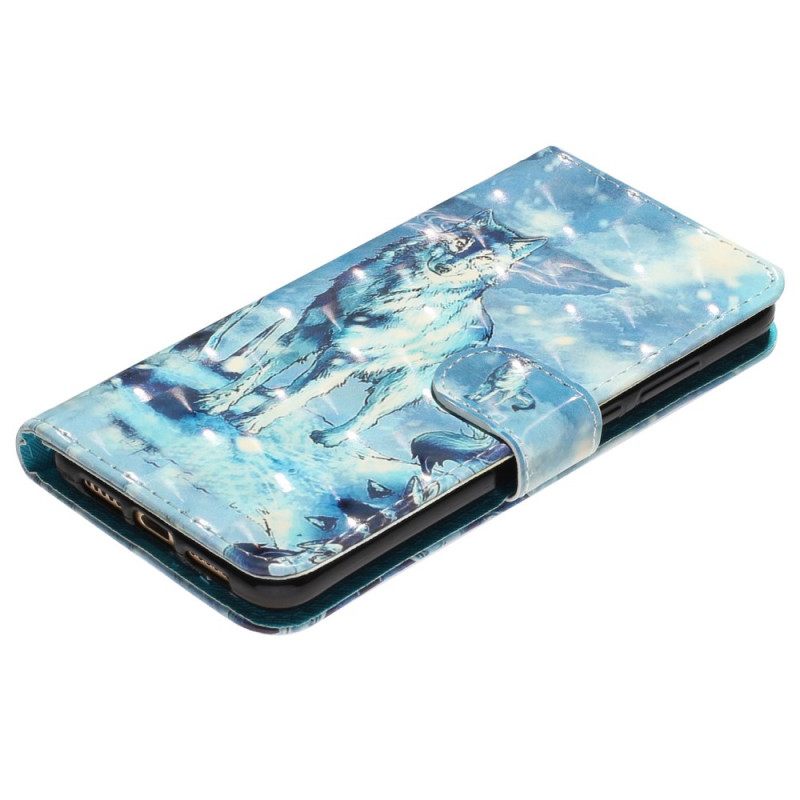 Kotelot Samsung Galaxy A33 5G Suojaketju Kuori Wolf Hihnassa