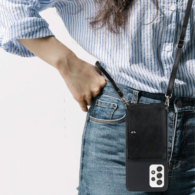 Kuori Samsung Galaxy A33 5G Crossbody Kortin Haltija