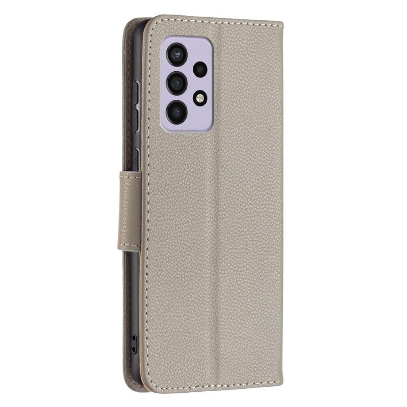 Nahkakotelo Samsung Galaxy A33 5G Litsi Vino Lukko