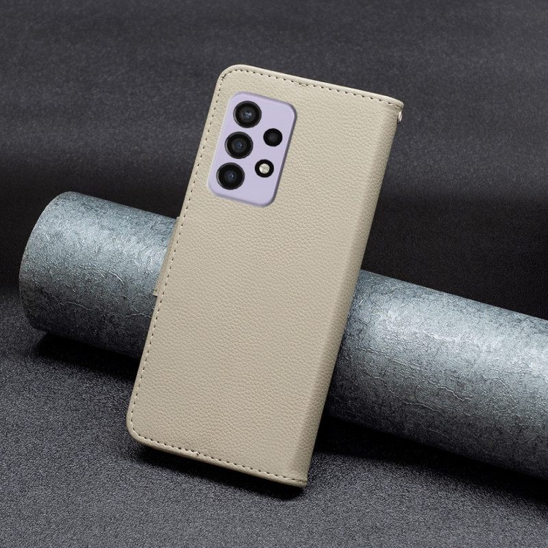 Nahkakotelo Samsung Galaxy A33 5G Litsi Vino Lukko