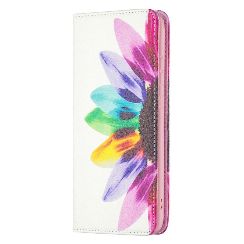 Puhelinkuoret Samsung Galaxy A33 5G Kotelot Flip Flower Watercolour