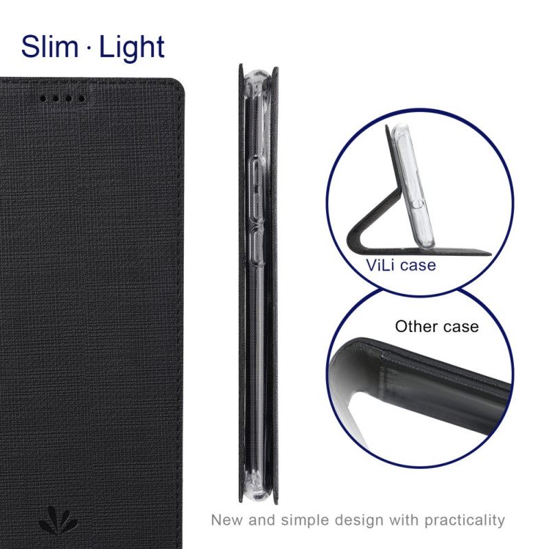 Puhelinkuoret Samsung Galaxy A33 5G Kotelot Flip Textured Vili Dmx Sarja