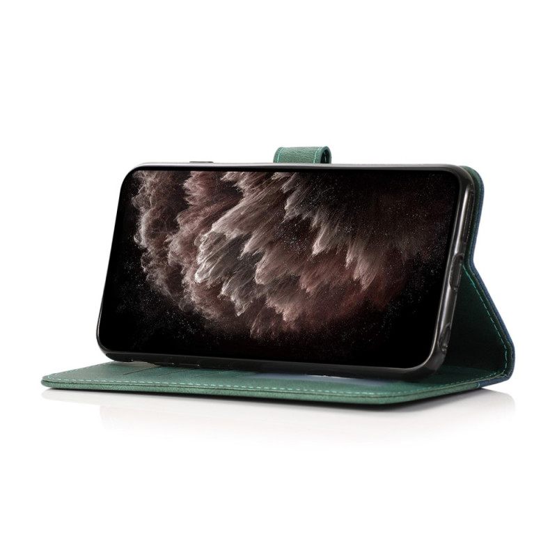 Kotelot Samsung Galaxy S20 Ultra Keinonahkainen Kaksivärinen Kolmio