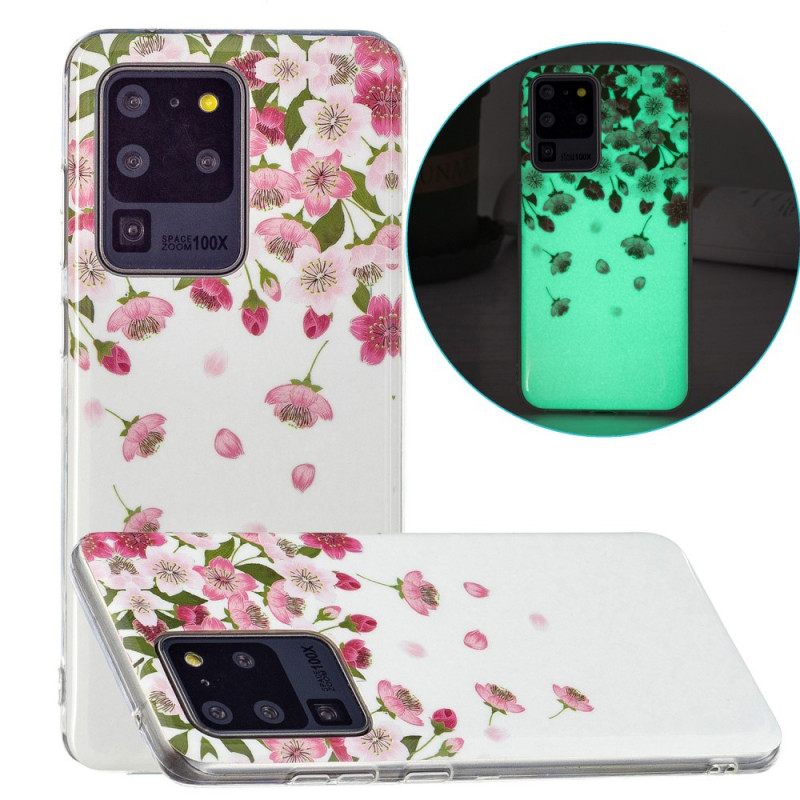 Kuori Samsung Galaxy S20 Ultra Fluoresoivat Kukat