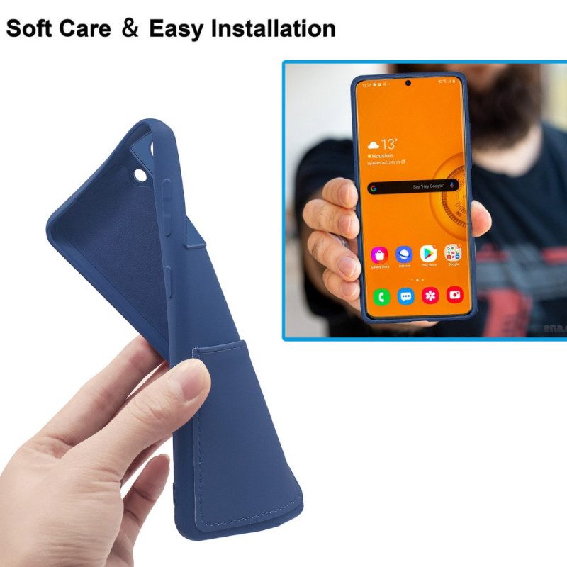 Kuori Samsung Galaxy S20 Ultra Liquid Silicone Korttikotelo
