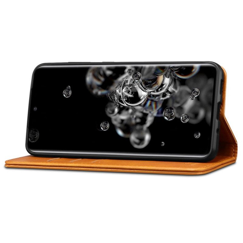 Puhelinkuoret Samsung Galaxy S20 Ultra Kotelot Flip Suteni Nahkaefekti