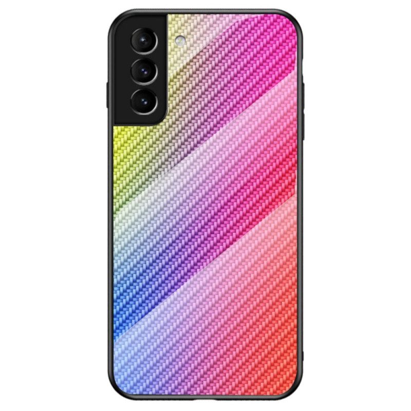 Case Samsung Galaxy S22 5G Carbon Fiber Karkaistu Lasi