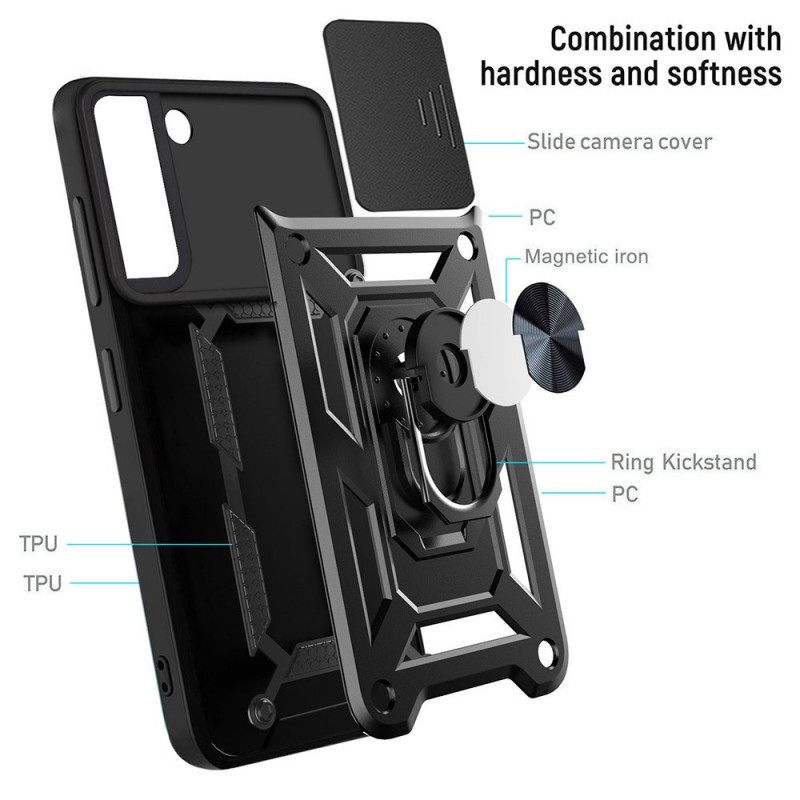 Case Samsung Galaxy S22 5G Design Linssin Pidike Ja Suojus