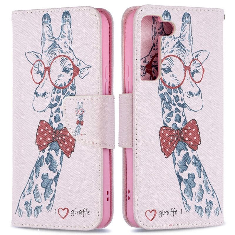 Kotelot Samsung Galaxy S22 5G Brainy Giraffe