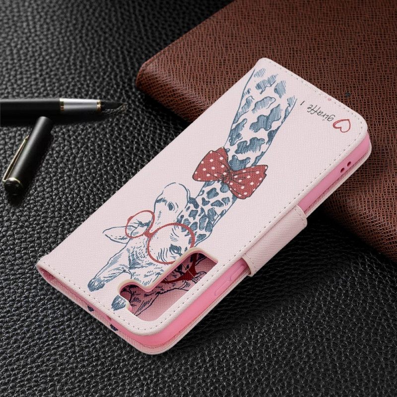 Kotelot Samsung Galaxy S22 5G Brainy Giraffe
