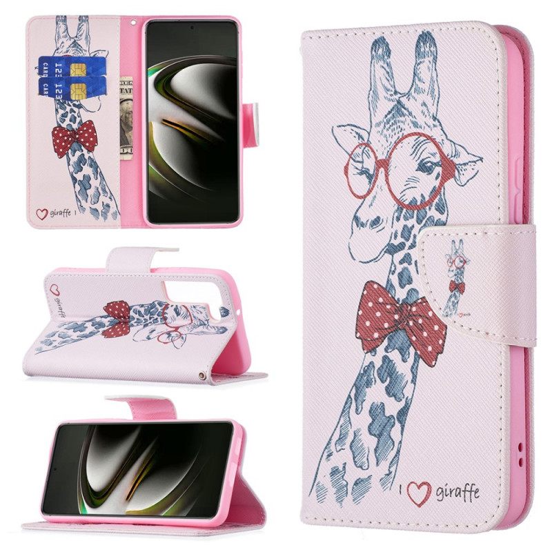 Kotelot Samsung Galaxy S22 5G Brainy Giraffe