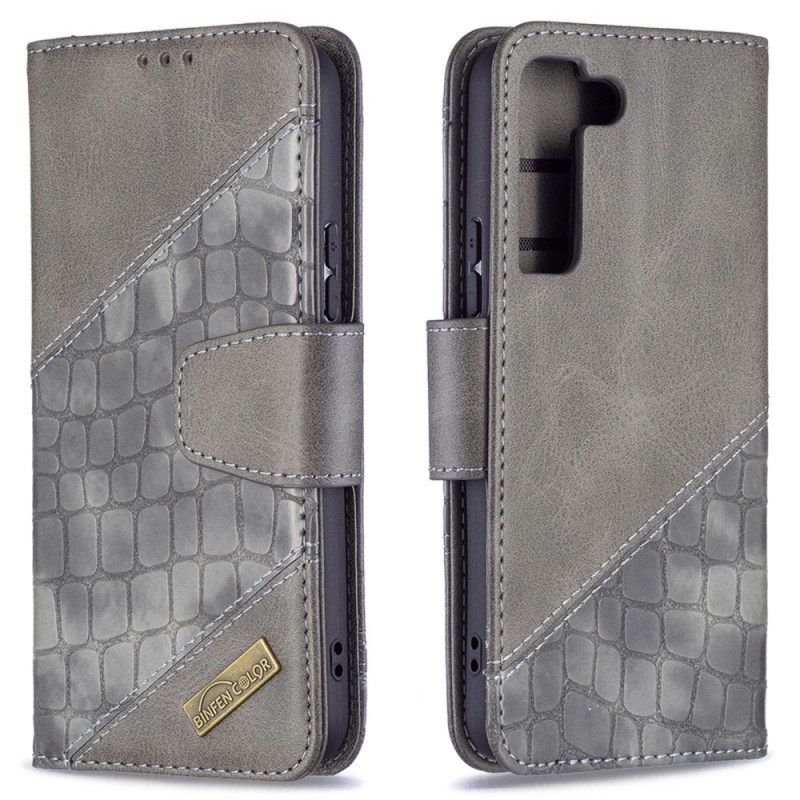 Kotelot Samsung Galaxy S22 5G Classic Crocodile Skin Effect