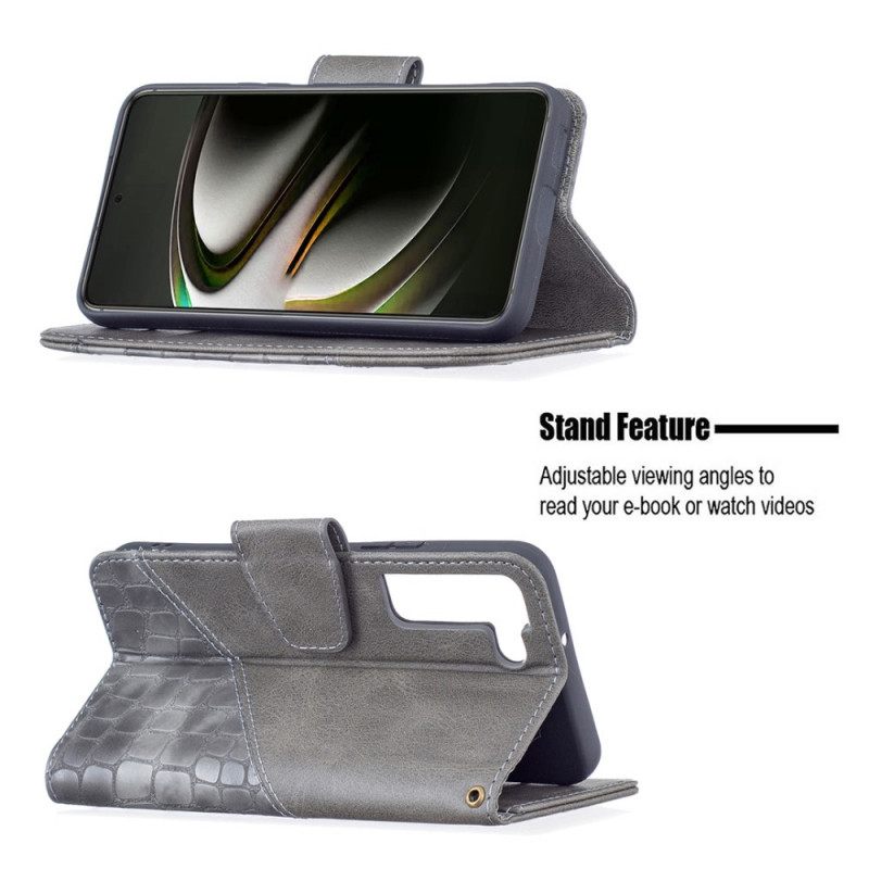 Kotelot Samsung Galaxy S22 5G Classic Crocodile Skin Effect