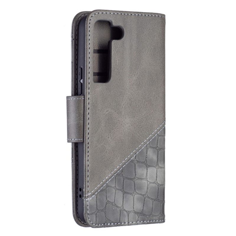 Kotelot Samsung Galaxy S22 5G Classic Crocodile Skin Effect