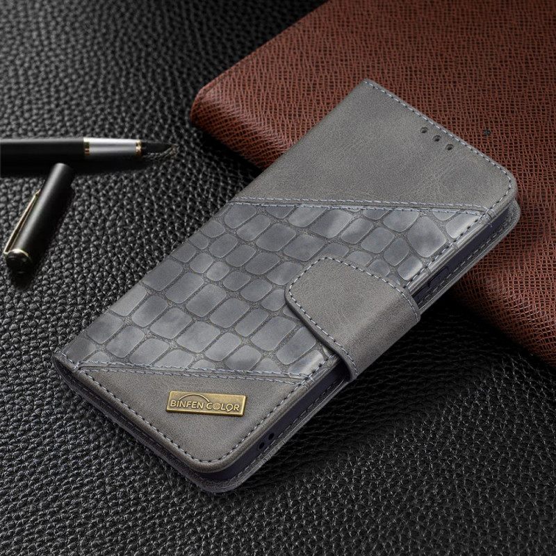 Kotelot Samsung Galaxy S22 5G Classic Crocodile Skin Effect