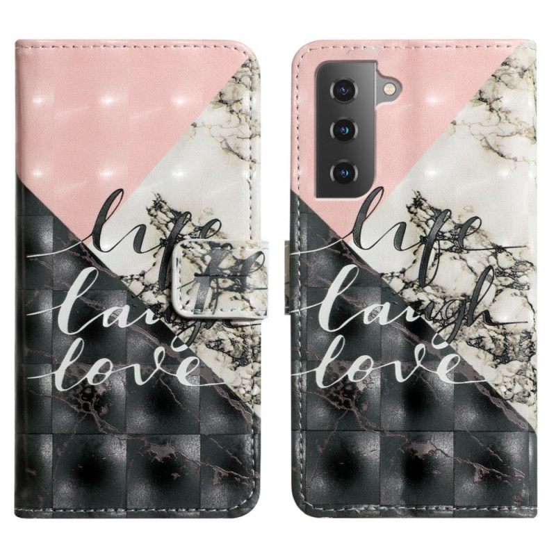 Kotelot Samsung Galaxy S22 5G Life Laugh Love