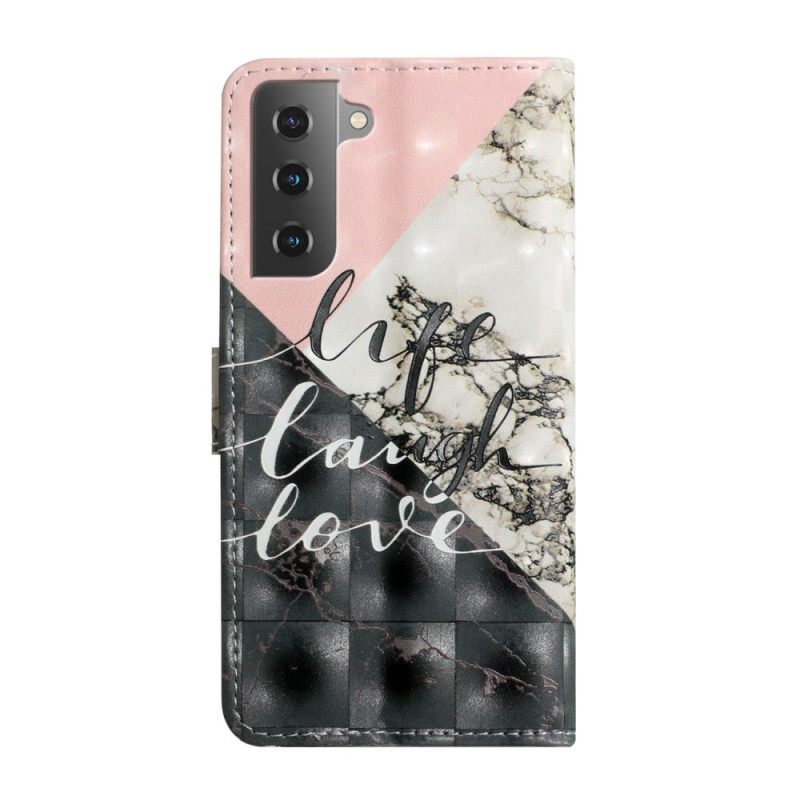Kotelot Samsung Galaxy S22 5G Life Laugh Love