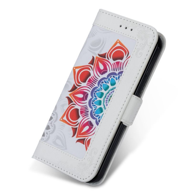 Kotelot Samsung Galaxy S22 5G Suojaketju Kuori Mandala-koriste Hihnalla