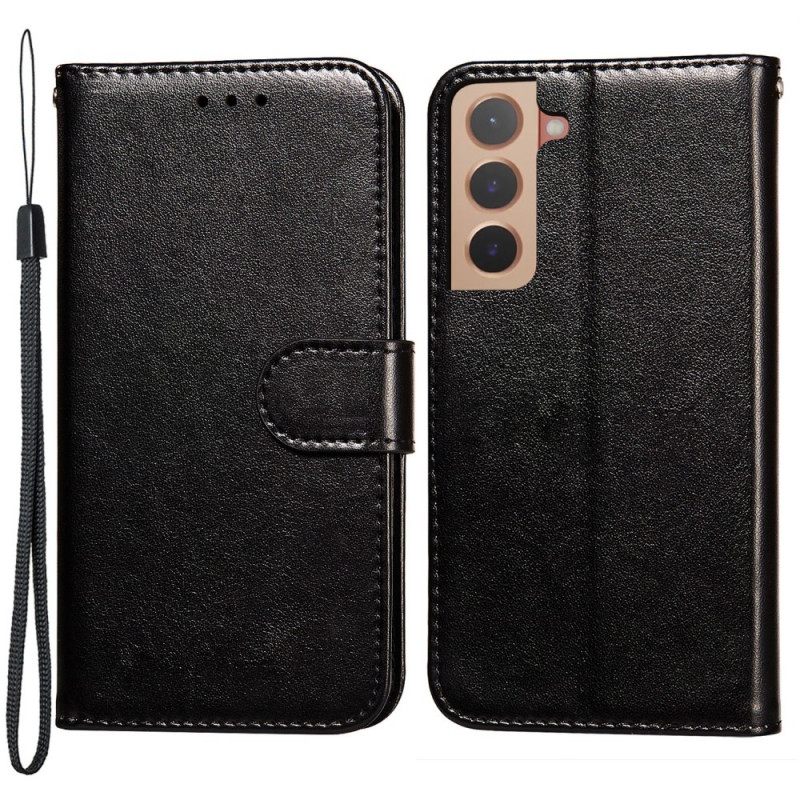 Kotelot Samsung Galaxy S22 5G Suojaketju Kuori Solid Color Strappy