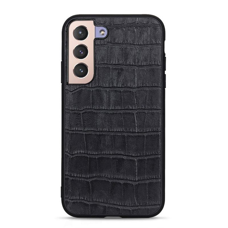 Kuori Samsung Galaxy S22 5G Aito Crocodile Texture Nahka