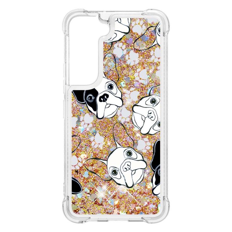 Kuori Samsung Galaxy S22 5G Mr Dog Glitter