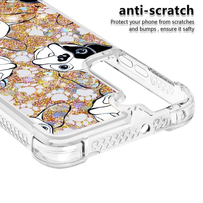 Kuori Samsung Galaxy S22 5G Mr Dog Glitter