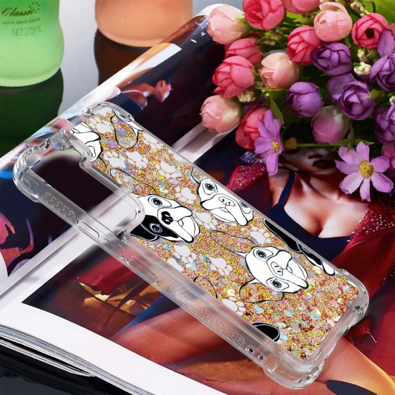 Kuori Samsung Galaxy S22 5G Mr Dog Glitter