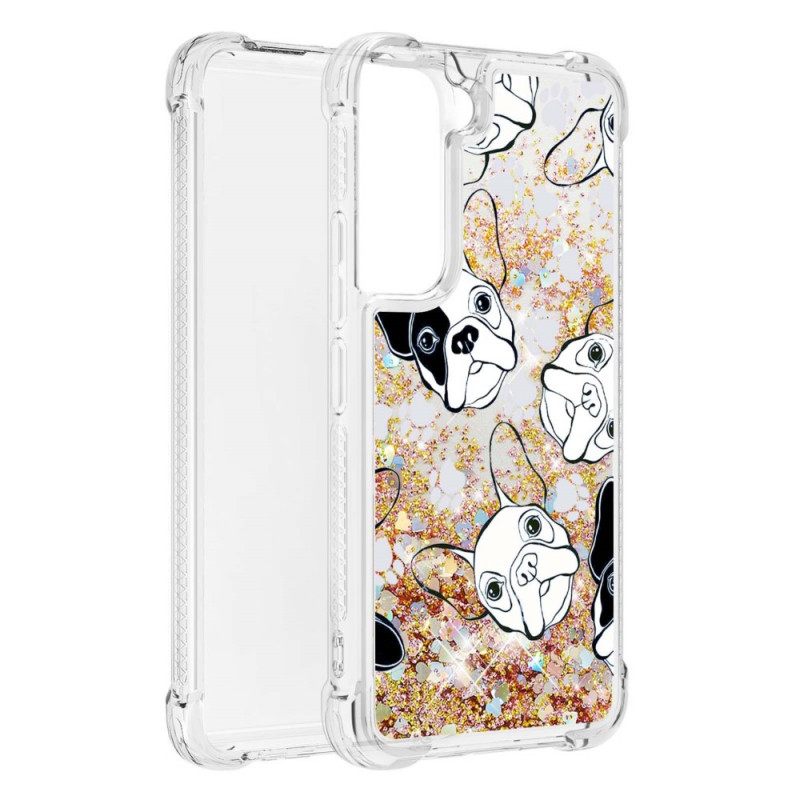 Kuori Samsung Galaxy S22 5G Mr Dog Glitter