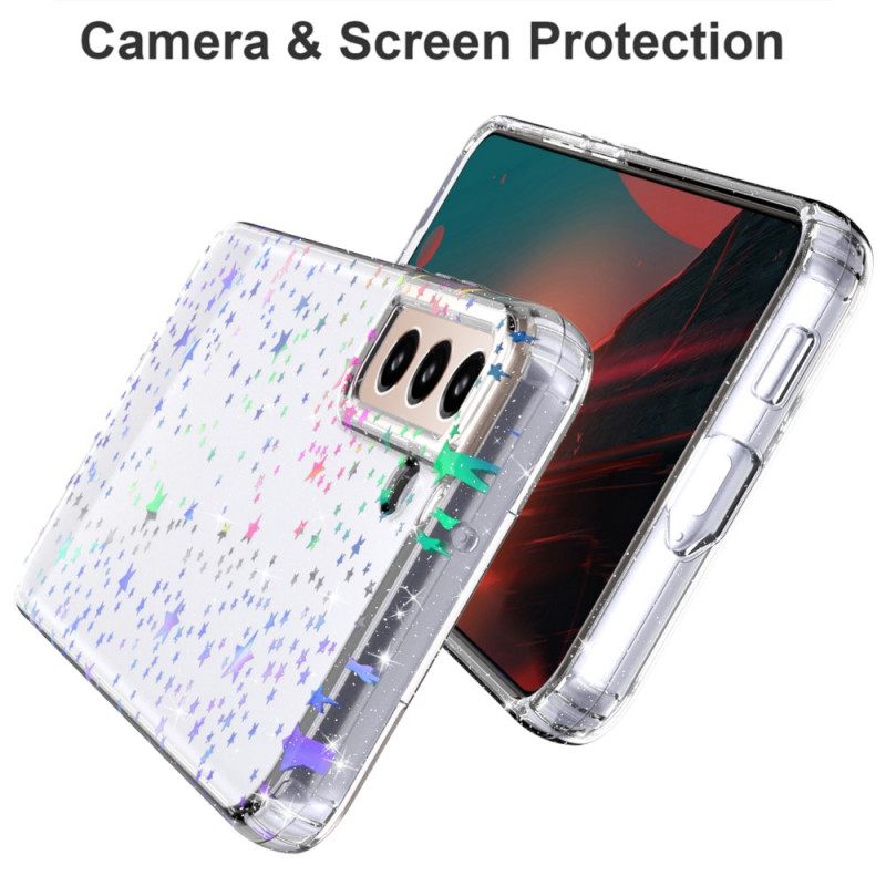 Kuori Samsung Galaxy S22 5G Silicone Flexible Stars