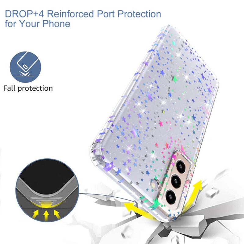 Kuori Samsung Galaxy S22 5G Silicone Flexible Stars