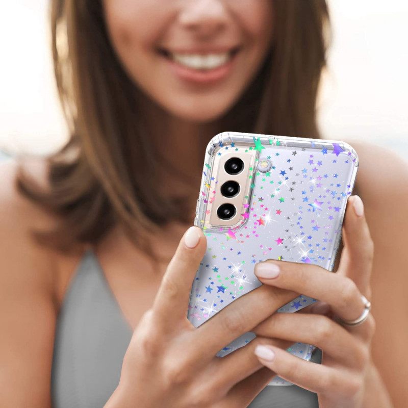 Kuori Samsung Galaxy S22 5G Silicone Flexible Stars