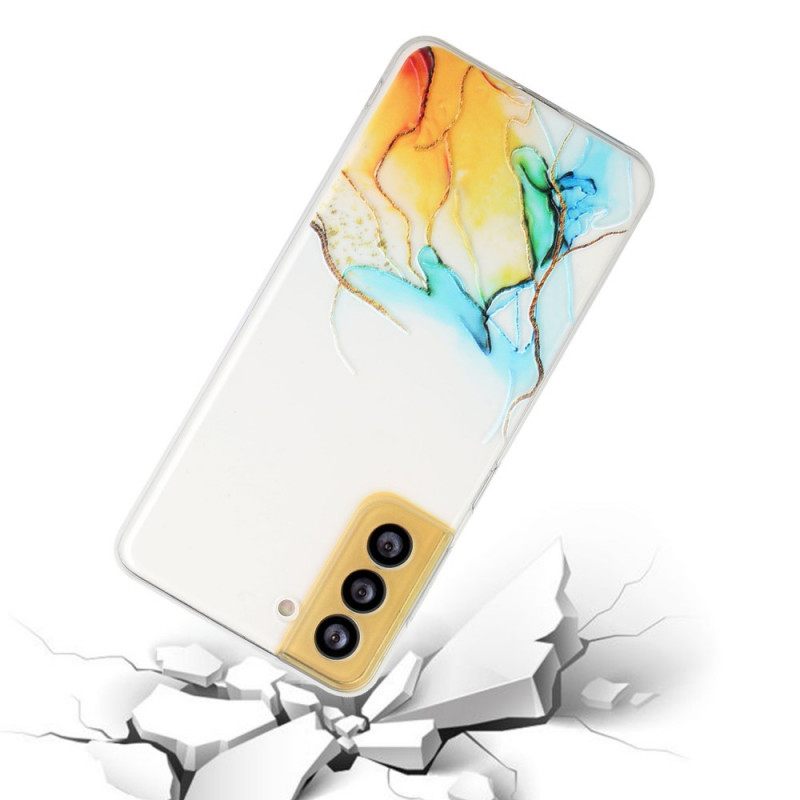 Kuori Samsung Galaxy S22 5G Silicone Marble Effect