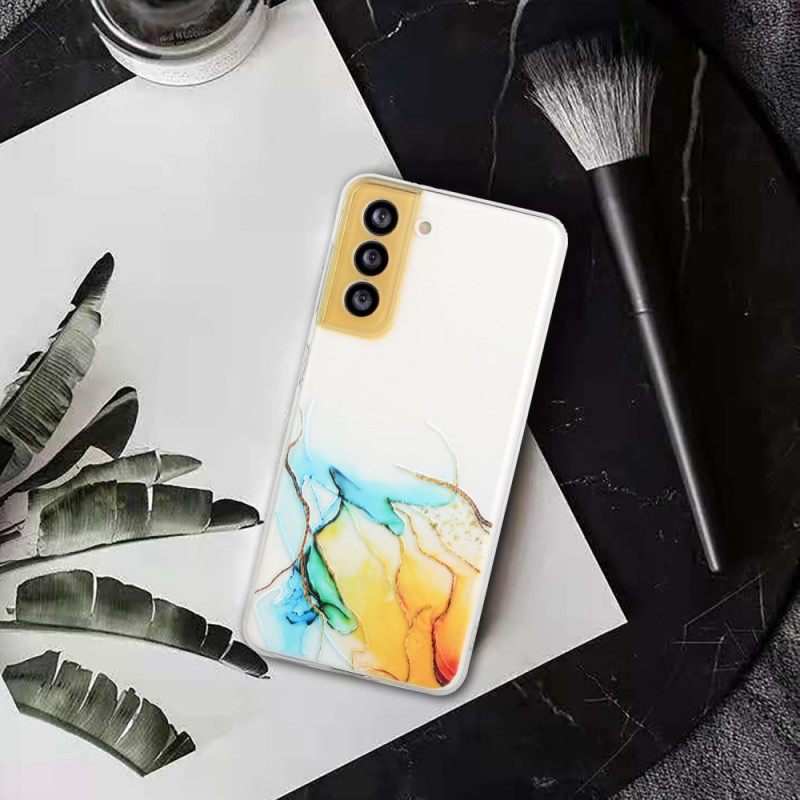 Kuori Samsung Galaxy S22 5G Silicone Marble Effect