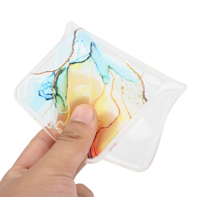 Kuori Samsung Galaxy S22 5G Silicone Marble Effect