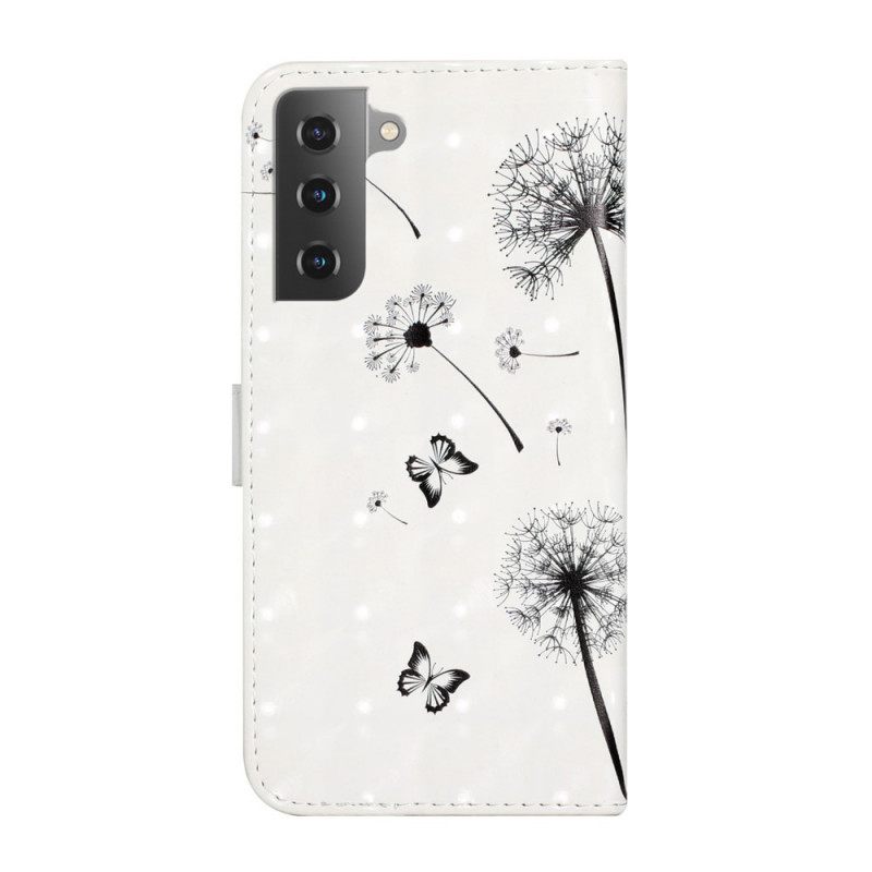Nahkakotelo Samsung Galaxy S22 5G Baby Love Dandelion