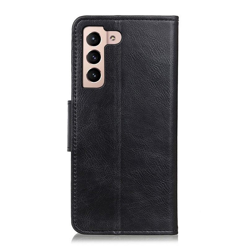Nahkakotelo Samsung Galaxy S22 5G Käännettävä Nahkaefekti
