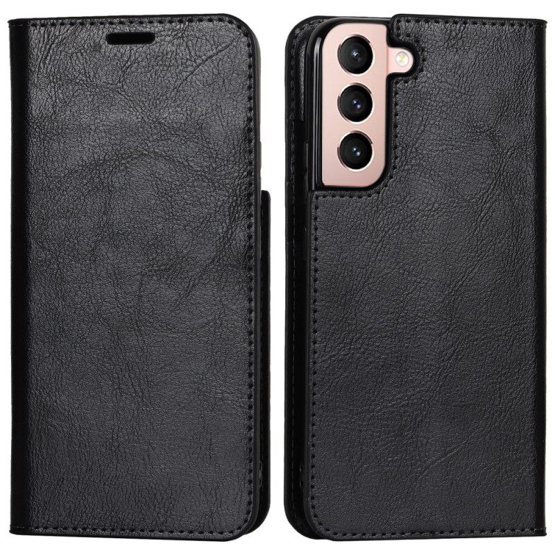 Puhelinkuoret Samsung Galaxy S22 5G Kotelot Flip Aitoa Nahkaa