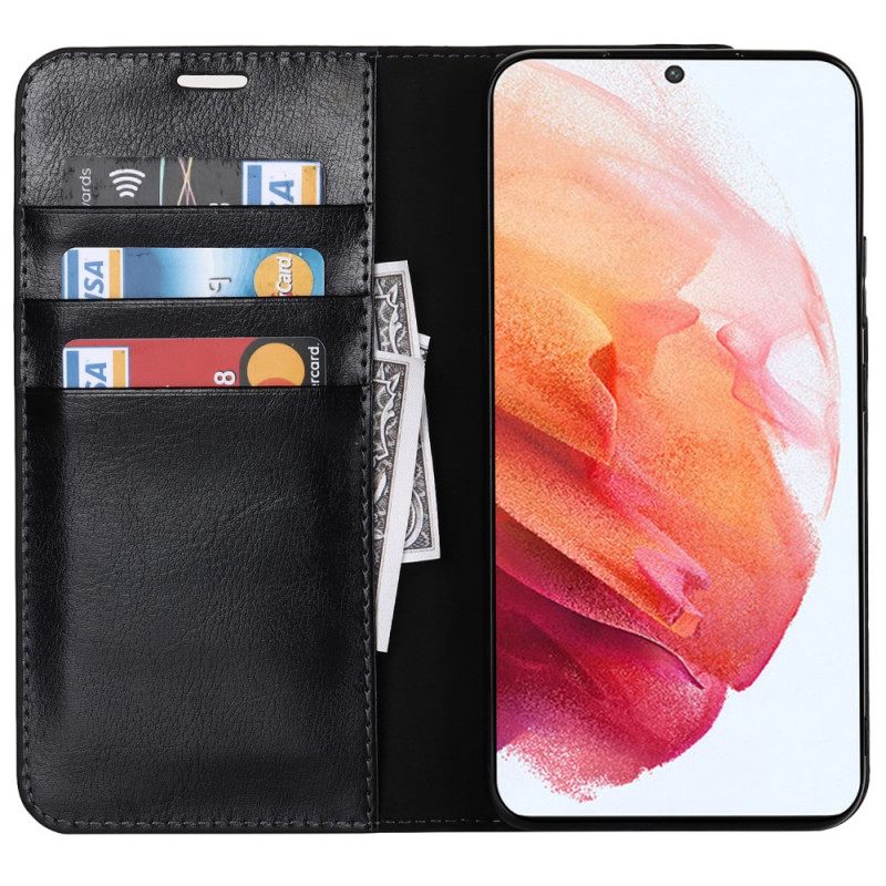 Puhelinkuoret Samsung Galaxy S22 5G Kotelot Flip Aitoa Nahkaa