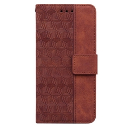 Nahkakotelo Oppo Reno 8 Lite Suojaketju Kuori Strappy Pattern