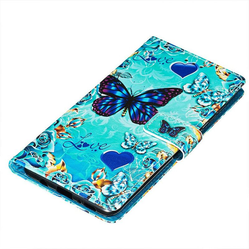 Kotelot Samsung Galaxy A71 Golden Butterflies