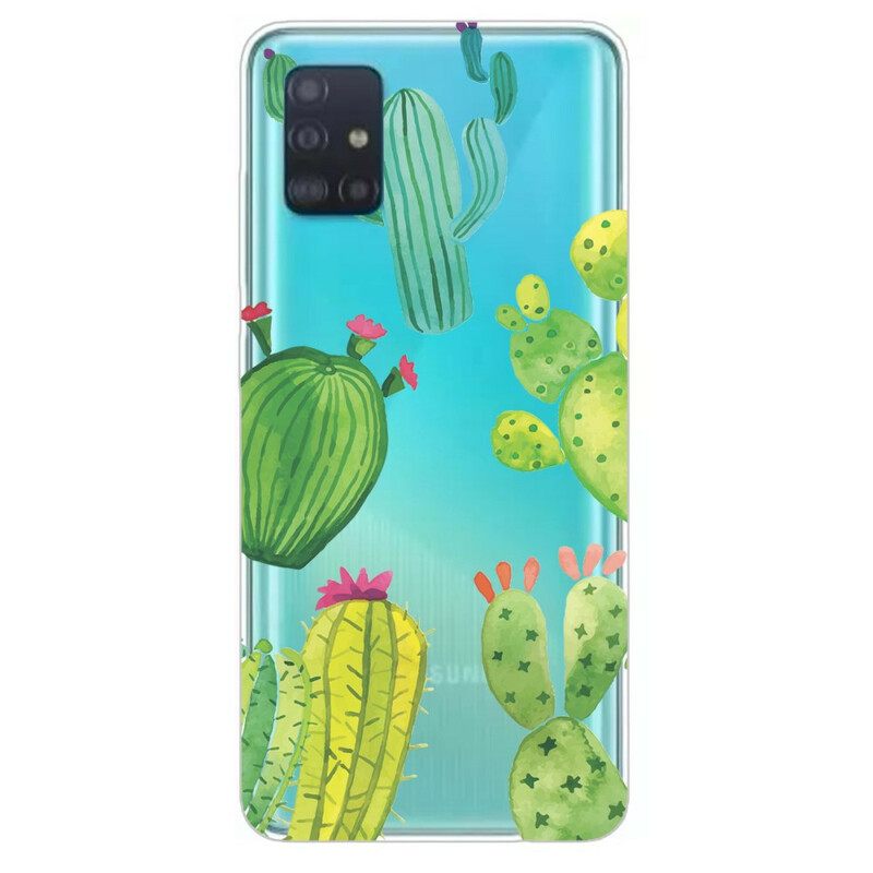 Kuori Samsung Galaxy A71 Cacti Watercolour